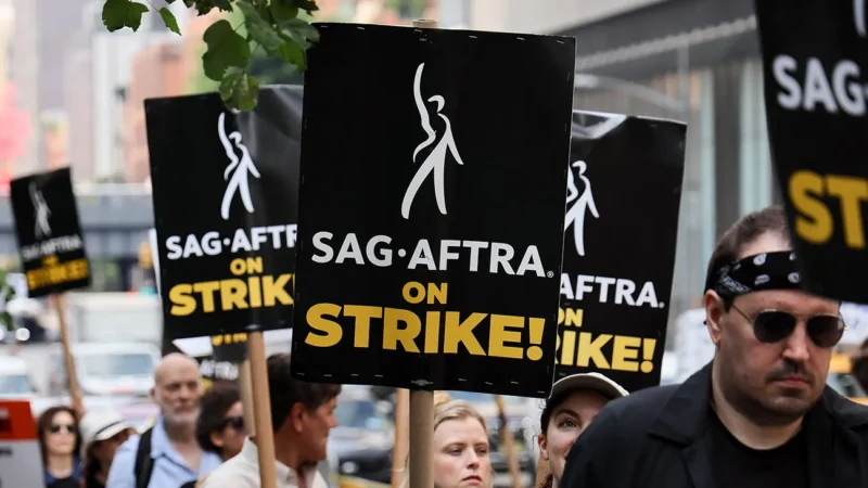 SAG members are demanding better pay and working conditions in the changing landscape of streaming and emerging AI technology.