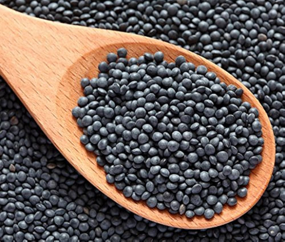 black lentils
